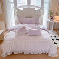 Vista Home | Romantic Ruffled Bedding & Princess-Style Lace Duvet Sets